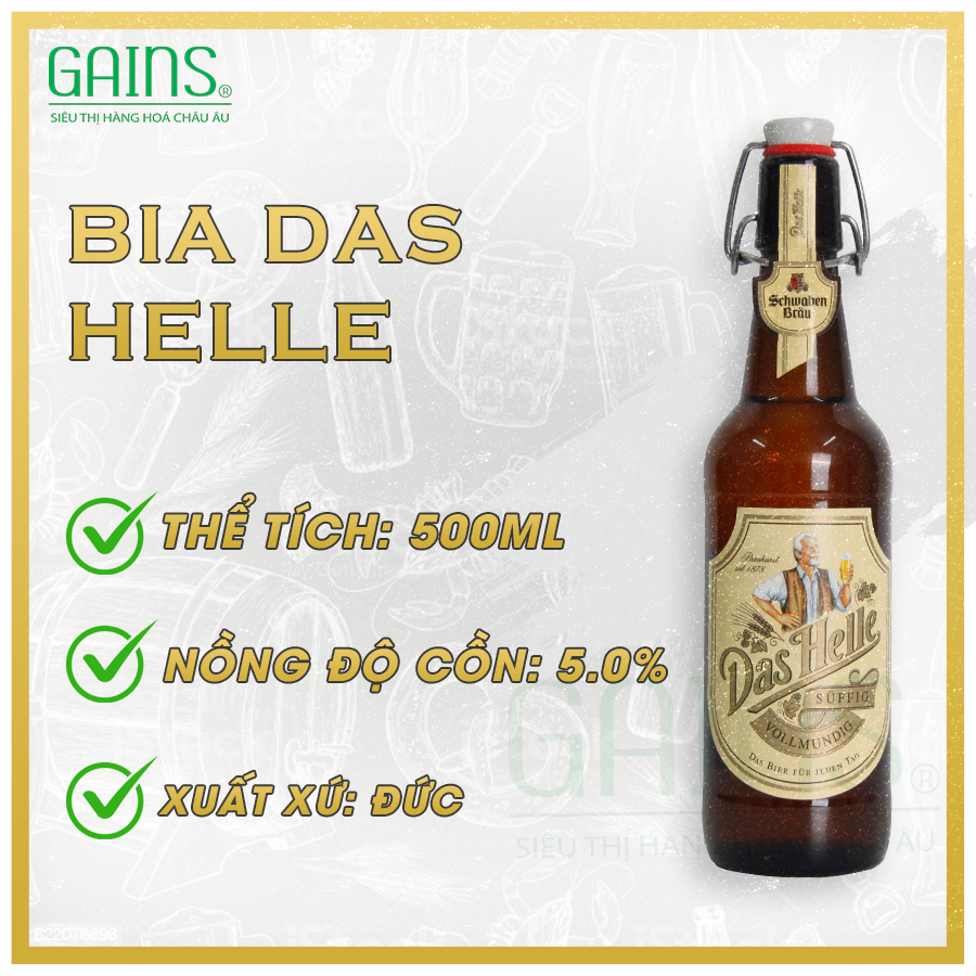 Bia Đức - DAS HELLE - 1