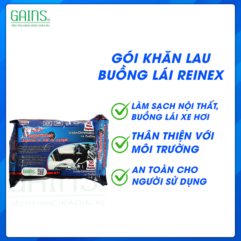 Gói khăn lau kính REINEX - 5