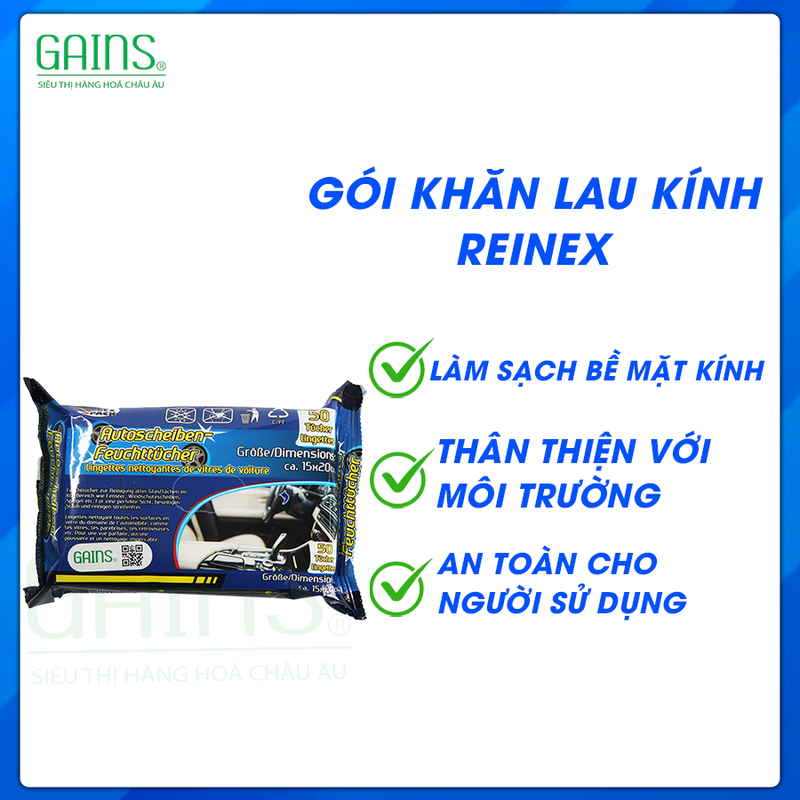 Gói khăn lau kính REINEX - 4