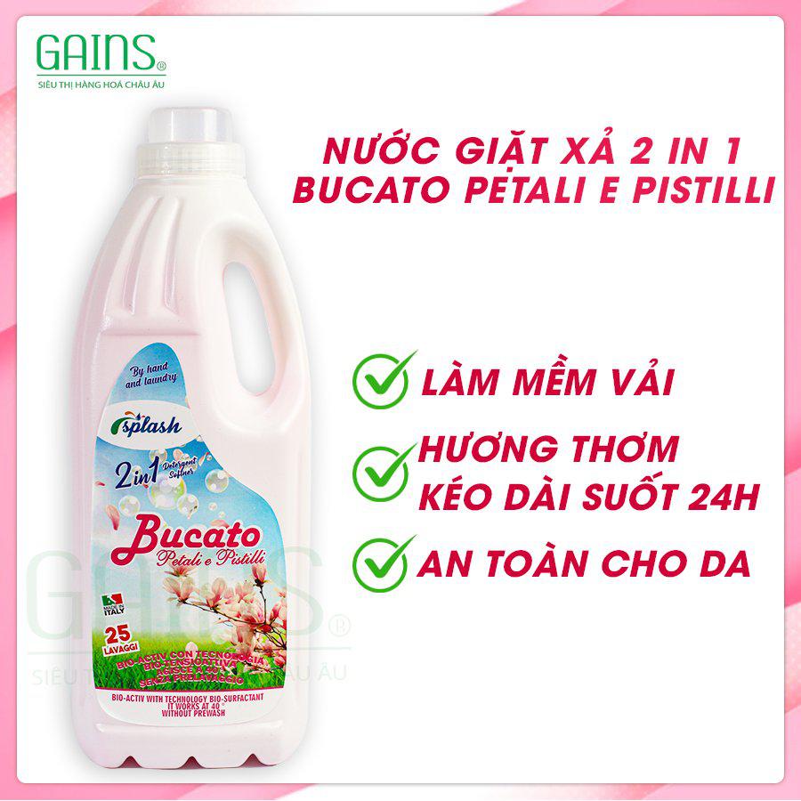 Nước giặt xả 2 trong 1 Bucato Petali E Pistilli - 1