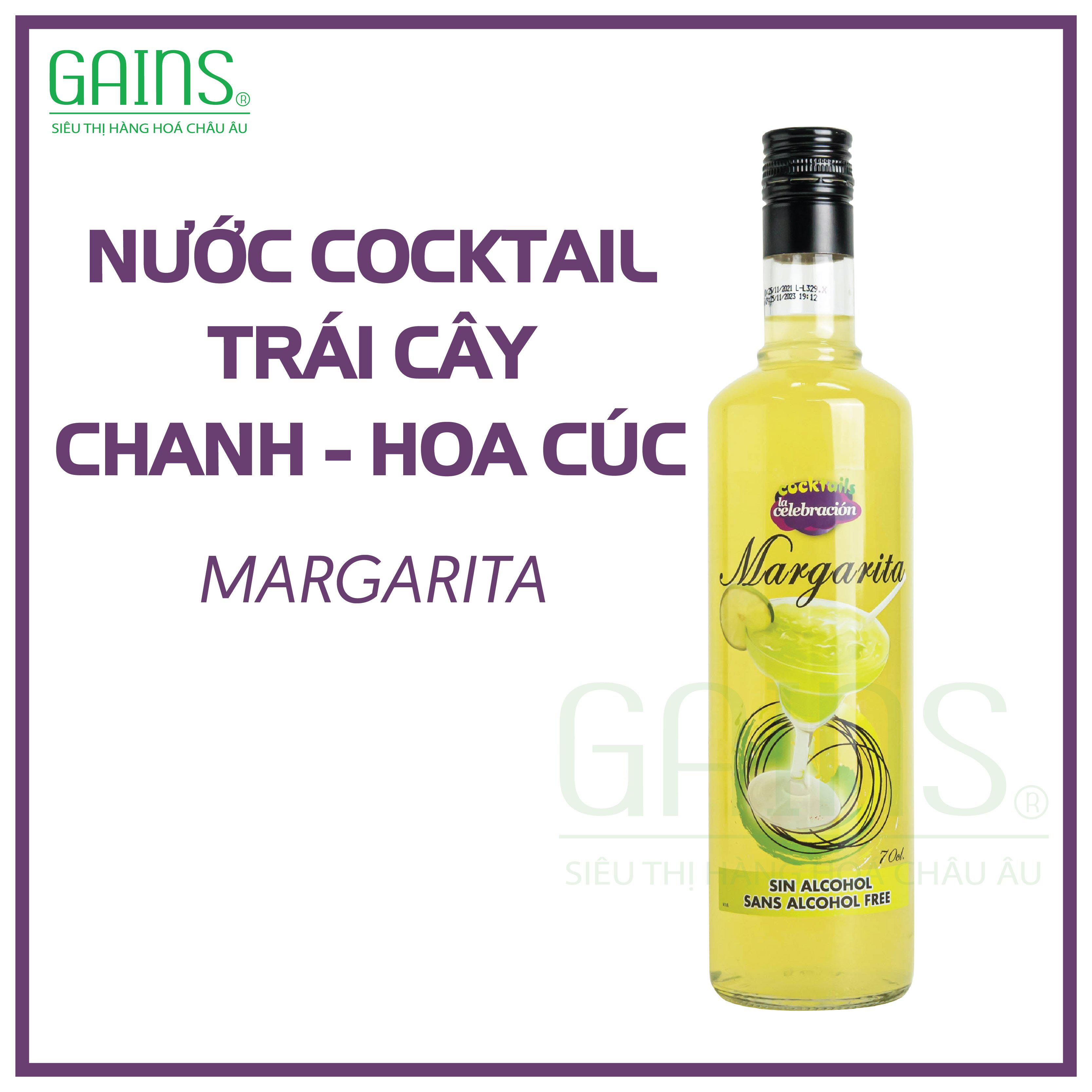 NƯỚC COCKTAIL TRÁI CÂY VỊ CHANH & HOA CÚC - MARGARITA - 1