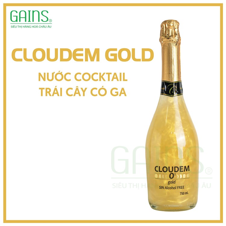 CLOUDEM GOLD NƯỚC COCKTAIL TRÁI CÂY CÓ GA