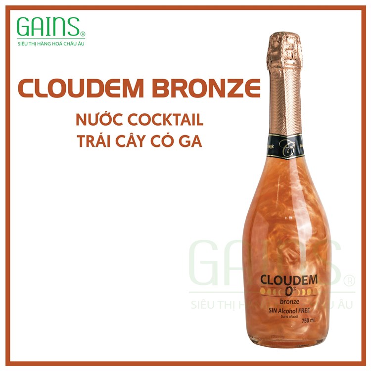 CLOUDEM BRONZE NƯỚC COCKTAIL TRÁI CÂY CÓ GA