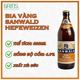 Bia Đức Sanwald Hefeweizen 500ml