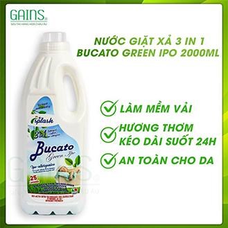 Nước giặt xả 3 in 1 Bucato Green IPO