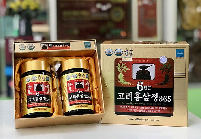 Cao hồng sâm Hàn Quốc hãng 365 - hộp 2 lọ *  240g