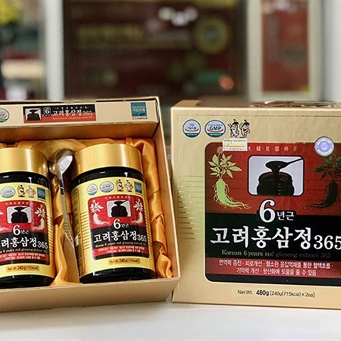 Cao hồng sâm Hàn Quốc hãng 365 - hộp 2 lọ *  240g