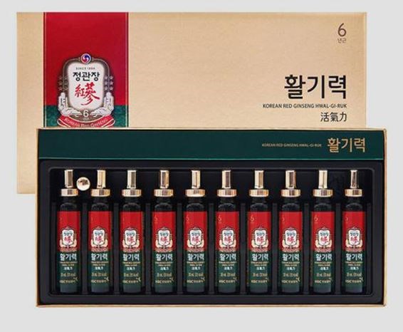 Nước Uống Hồng Sâm KGC- Korean Red Ginseng Vital Tonic (Hwal Gi Ruk)  (20ml x 10 Ống)