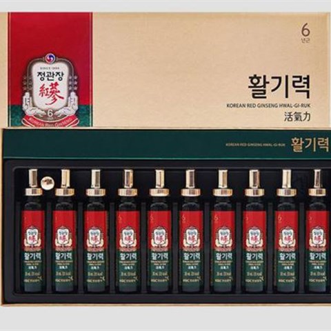 Nước Uống Hồng Sâm KGC- Korean Red Ginseng Vital Tonic (Hwal Gi Ruk)  (20ml x 10 Ống)