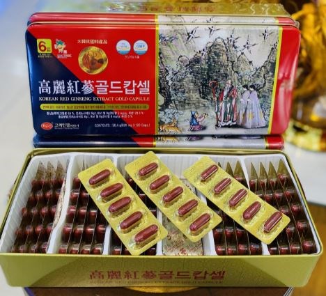 Viên Hồng Sâm Nhung Hươu Linh Chi KGS Korean Red Ginseng Extract Gold Capsule 120 Viên